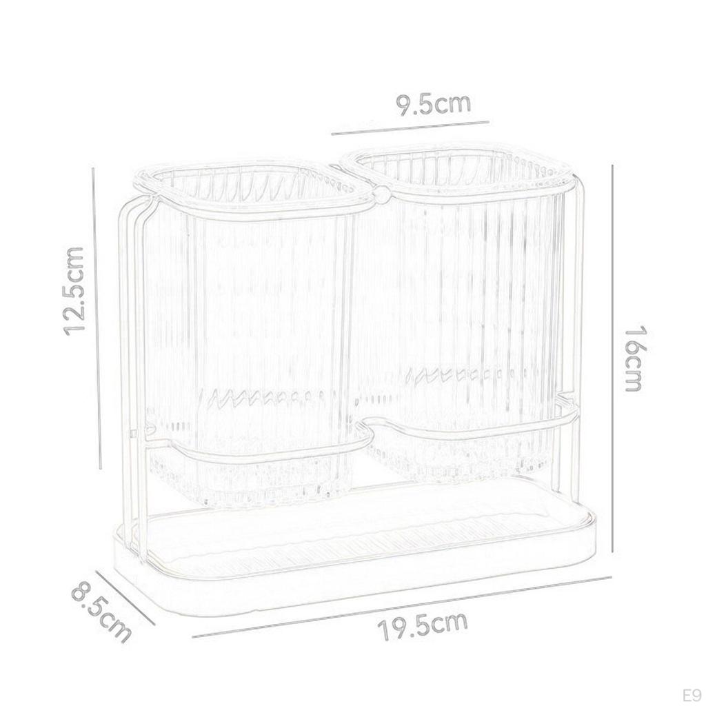 Кухонная утварь, глиняный органайзер для хранения столовых приборов и металлическая вешалка, клетка для слива палочек для еды на 2 чашки