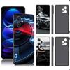 Спортивный крутой автомобильный черный силиконовый чехол для телефона Xiaomi Redmi Note 9 10 11 11S 11T 12 13 Pro 5G Plus 9S 10S 12S