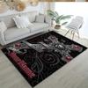 Gothic Illustrations Customized Name Floor Rug Office Rug Design for Game Room Playrooms Balcony Dormitory Anti-slip Rug Anime Office Decor