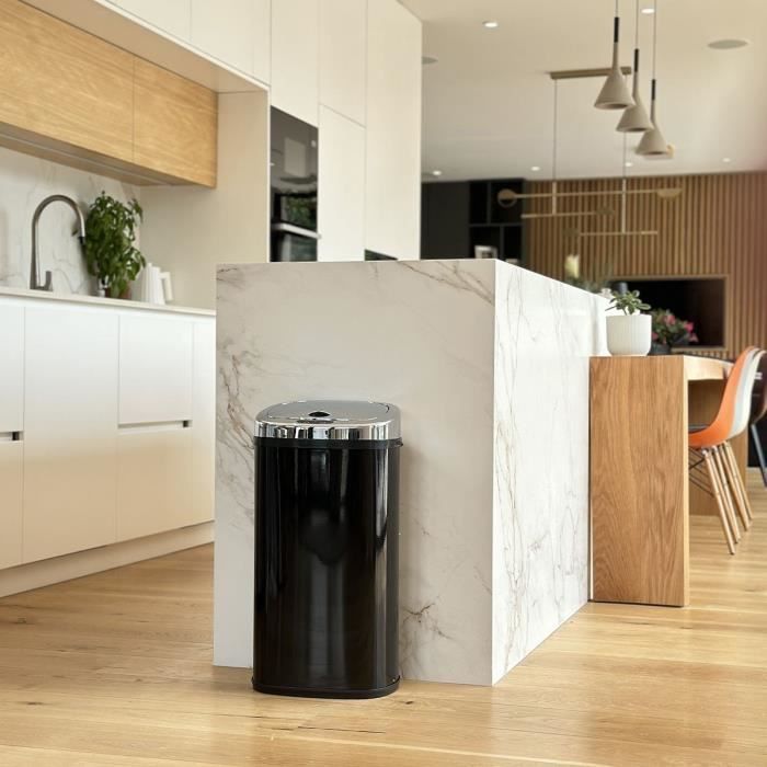 Poubelle de Cuisine Automatique - LARGO - KITCHEN MOVE - 42 L - Noir