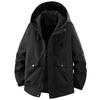 Plus Size 5XL-12XL Autumn Waterproof Trench Coat for Men Oversize Windbreaker Hooded Casual Men's Black Jackets
