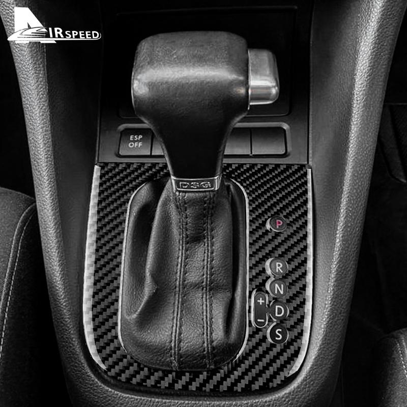 Настоящая мягкая карбоновая наклейка LHD RHD для Volkswagen VW Golf 6 GTI R MK6 Scirocco 2009 2010 2011 2012 2013 Панель переключения передач