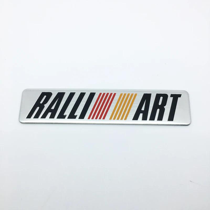 3D Алюминиевая Наклейка Буквы Логотип RALLIART Эмблема Автомобиля Значок Наклейки Аксессуары Для ancer asx outlander pajero galant Mitsubishi