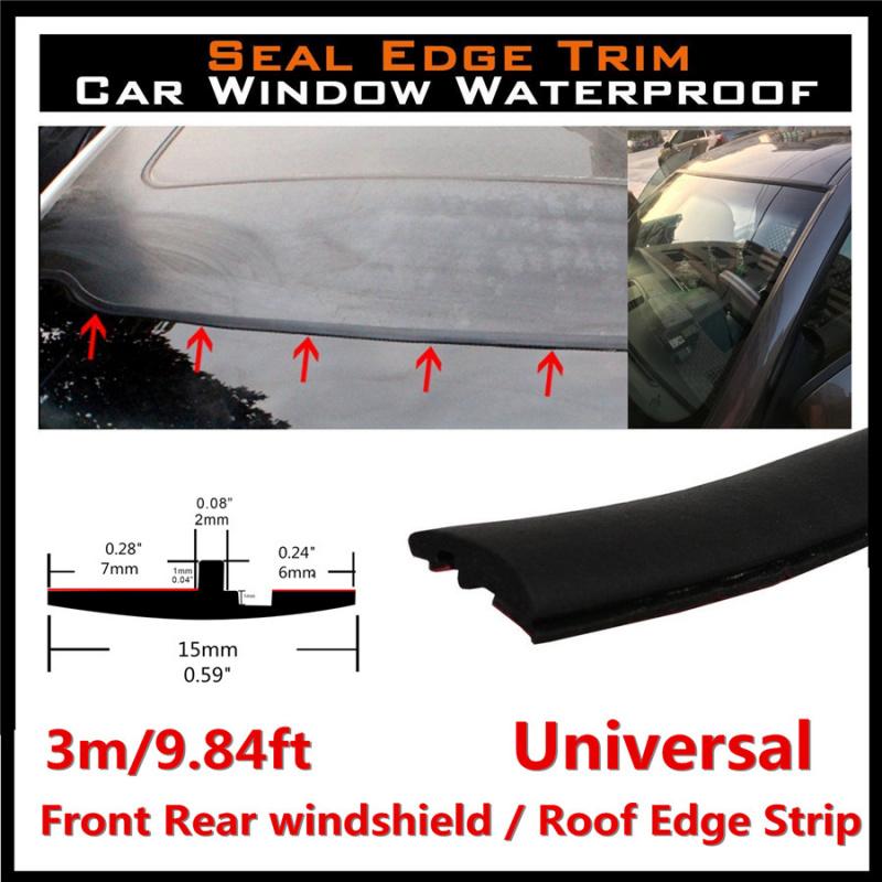 3M Rubber Moulding Car Roof Edge Windscreen Sunroof Pillar Gutter Seal Strip