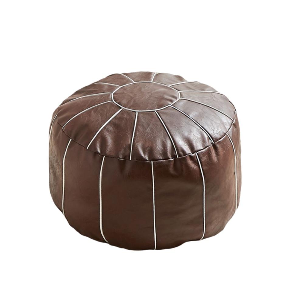 Pumpkin Shaped Footstool Seat Bag Unstuffed Pouf Cushion Cover Clothing Storage Bags Footrest