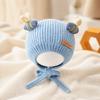 Soft Knit Knitted Beanie Thickened Fabric Infant Cap Cute Toddler Hat  Outdoor Use