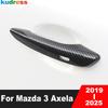 Для Mazda 3 M3 Axela BP -2024 2025 Накладки на ручки дверей автомобиля из углеродного волокна, отделка, накладки на чаши ручек боковых дверей, аксессуары