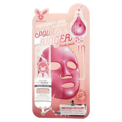 Milky Piggy Cyborg, Hyaluronic Acid Water Deep Power Ringer Beauty Mask Pack, 1 тканевая маска, 0,78 жидких унций (23 мл)