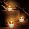 Solar LED Light Candle Led Candles Flameless Outdoor Waterproof Solar Tea Lights Rechargeable Candles for Party Garden Home