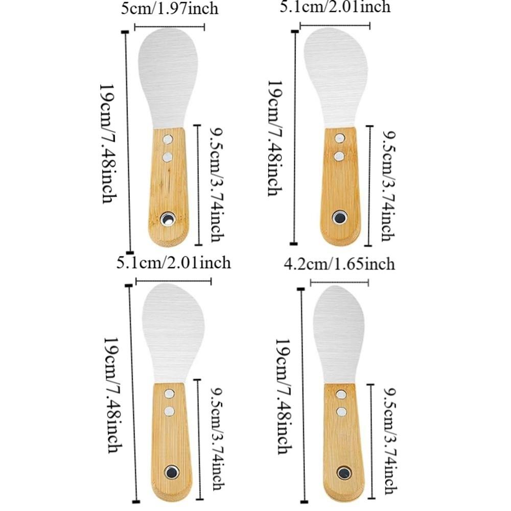 4Pcs High Hardness Stainless Steel Glue Scraper Thickened Sealant Remover Shovel  Home Improvement