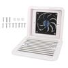 Боковой вентилятор для автодома AC220V Белый 3.1W Вентиляционный вытяжной вентилятор с воздуховыпускным отверстием для автодома, каравана, прицепа, транспортного средства для кемпинга