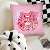 Cartoon Gloomy Bear Pillow Case Fashion Square Pillowcase Bedroom Sofa Room Ins Decoration Leisure