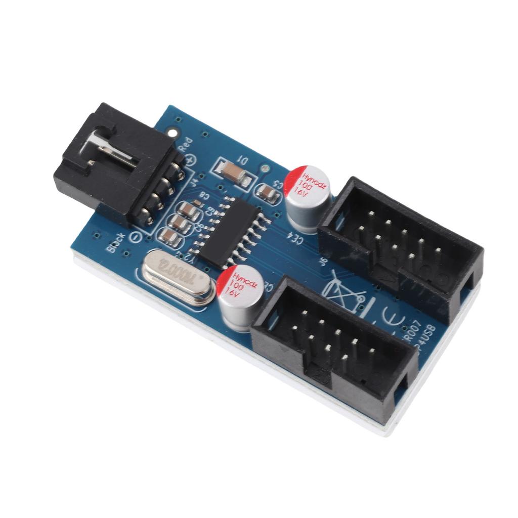 USB Motherboard Splitter 9Pin 1 to 2 PCB Expansion Chipset Board Computer Supplies