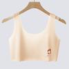Development period girls underwear - year old girls tube top padded seamless vest junior high school students breathable bra thin