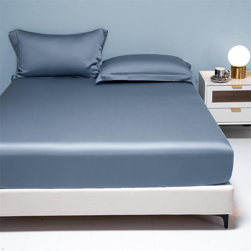 Простыня на резинке Tencel Four Seasons: Дышащий, Охлаждающий Наматрасник Телесного Цвета для Односпальных/Двуспальных Кроватей.