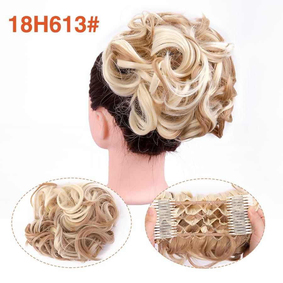 Грязная расческа на заколке для волос в виде пучка, 1 шт., взлохмаченная прическа, наращивание волос, пучок, вьющиеся шиньоны, резинки для волос для женщин и девочек