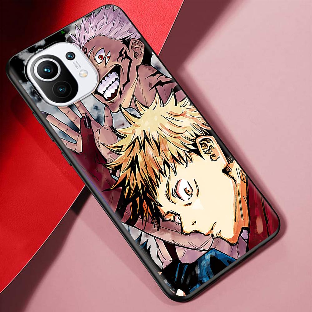 Чехол Jujutsu Kaisen для Xiaomi Poco X3 NFC M3 Mi 11 Lite 5G 12X 11T 10T 12 Pro 9T Note 10 9 Силиконовый Черный Мягкий Чехол для Телефона