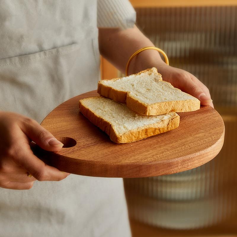 Small Wooden Chopping Blocks Fruit Board Outdoor Camping Portable Fruit Board Multifunctional Cutting Board For Camping