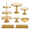 7-Piece Cake Stand Metal Dessert Table Cupcake Holder Cake Serving Tray Display Tower for Wedding