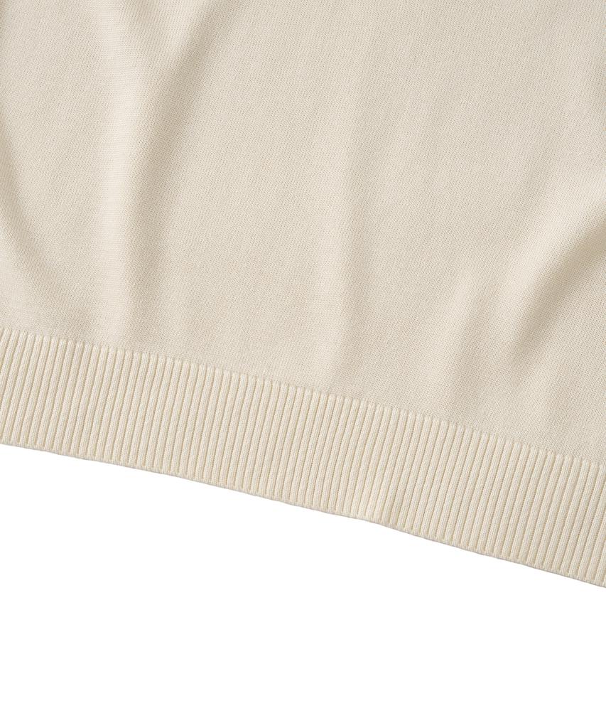 ANALOG MOOD Sepia Drop Short Sleeve Knit (Ivory)