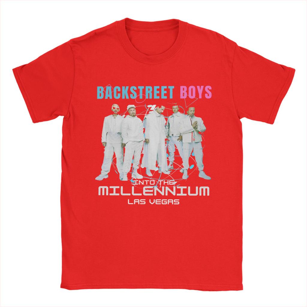 Backstreet Boys Millenniums Tour T-Shirt for Men Band Music Cotton Tees Round Neck Short Sleeve T Shirts Plus Size merchandise