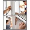 Joint d'étanchéité auto-adhésif 5 m x 9×9 mm - Bande isolante porte et fenêtre, gris