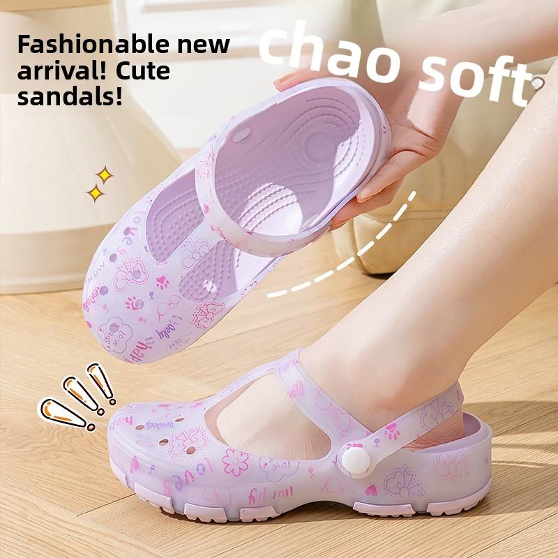 Eva Womens Slipon Sandals With Airy Cutouts For Beach And Casual Wear
