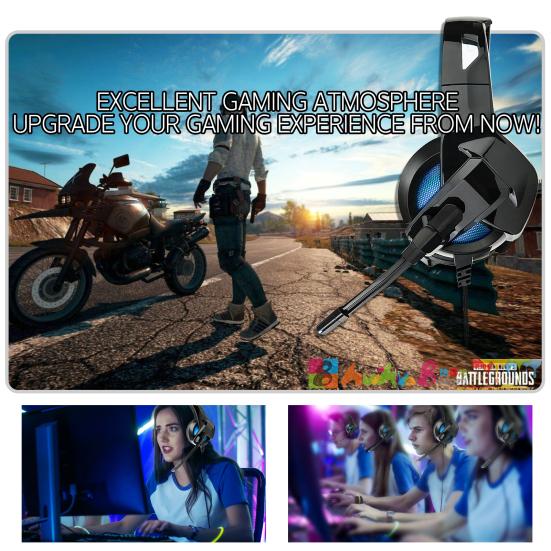 Игровая гарнитура объемный звук регулируемая громкость игровые наушники с микрофоном с шумоподавлением