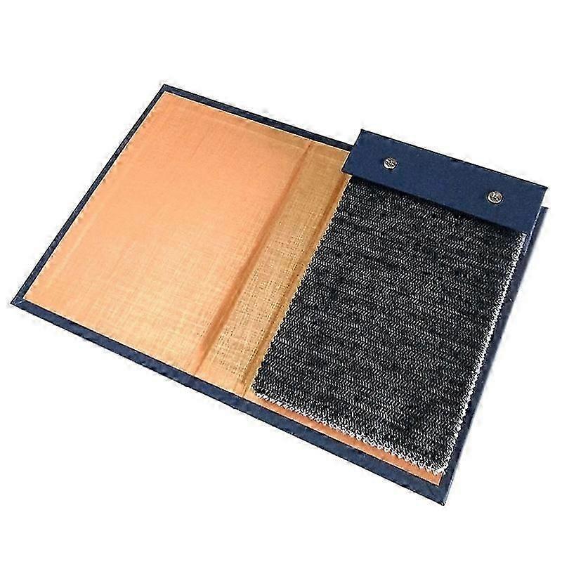 Stack Book Full Cover Fabric Samples Cards Holder Textile Material Binding Sleeve Swatch Stack Book Fold Display Binder