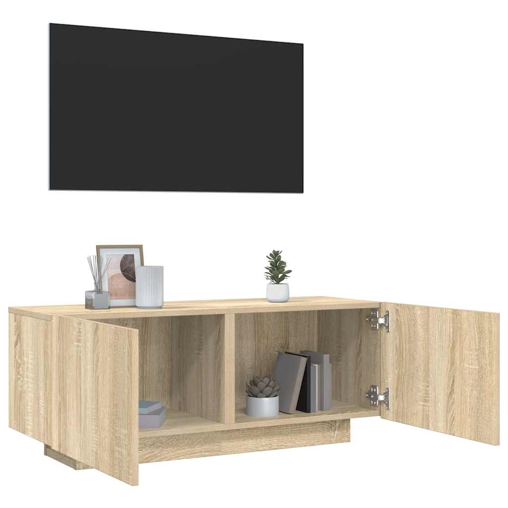 Vidaxl Szafka Pod Telewizor, Dąb Sonoma, 100X35X40 Cm