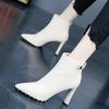 Heeled New In Very High Heels Winter 2024 Women's Ankle Boots Footwear Autumn Female Short Shoes Designer Luxury Trend Booties