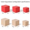 Colorful Wooden Cube Blocks for Elementary Math and Logic Skills Development