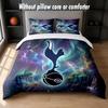 Tottenham Hotspur Design Bed Bedding Set 1 Duvet Cover + 2 Pillowcases Soft Breathable Household Bed Linens