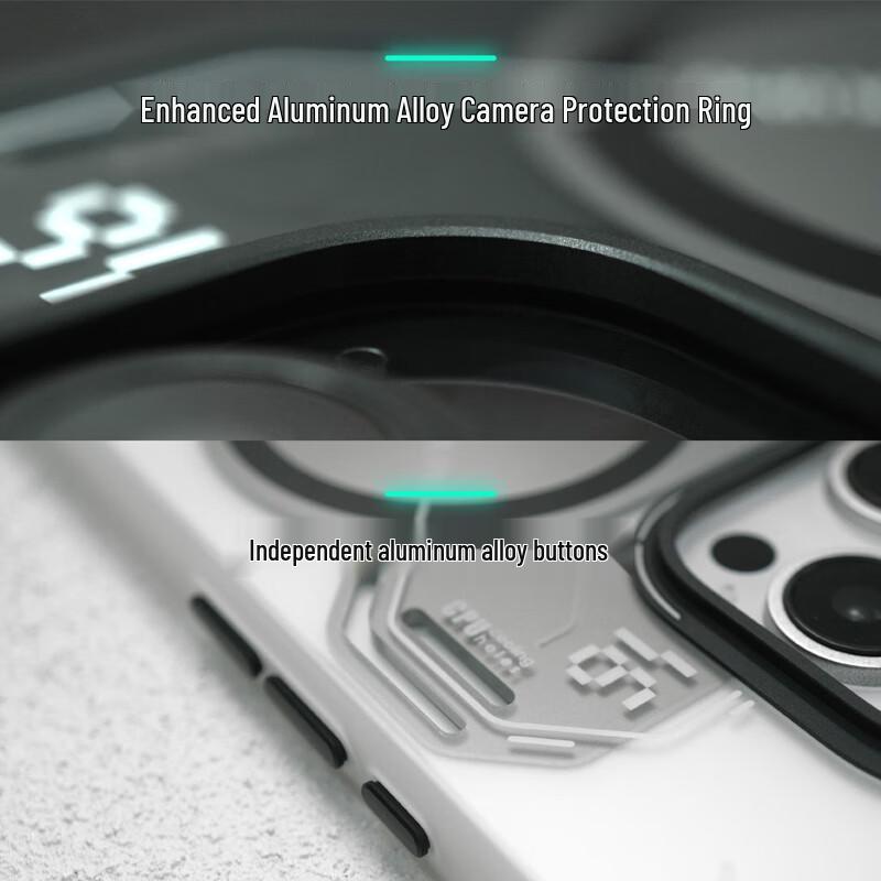 Магнитный светящийся полупрозрачный чехол для телефона AULUMU A16