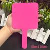Low Moq Heart pink Shade Mirror for Makeup Custom logo Handle Makeup Colorful  Cosmetic Mirror