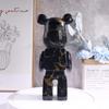 Black Gold Violent Bear Sculpture Water Transfer Resin Violent Bear Ornament Bedroom Living Room Study Decorative Piece