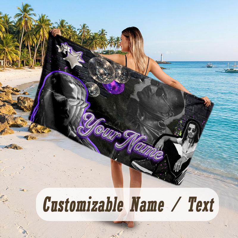 Custom Name Large Beach Towel,Apache 207 Quick Absorbent Towel For Outdoor Travel Poolside