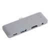 USB C Хаб 4 в 1 Алюминиевый сплав USB C на USB USB3.0 HDTV AUX 3.5мм USB C Сплиттер для OS X Планшет