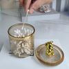 Luxury Bear Cotton Pad Organizer Bathroom Storage Box for Cotton Swabs Toothpick Cosmetics Jewelry Makeup Container Box
