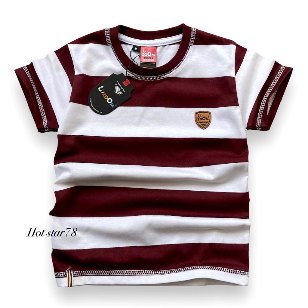 Men's and women's striped T-shirts, striped children's T-shirts