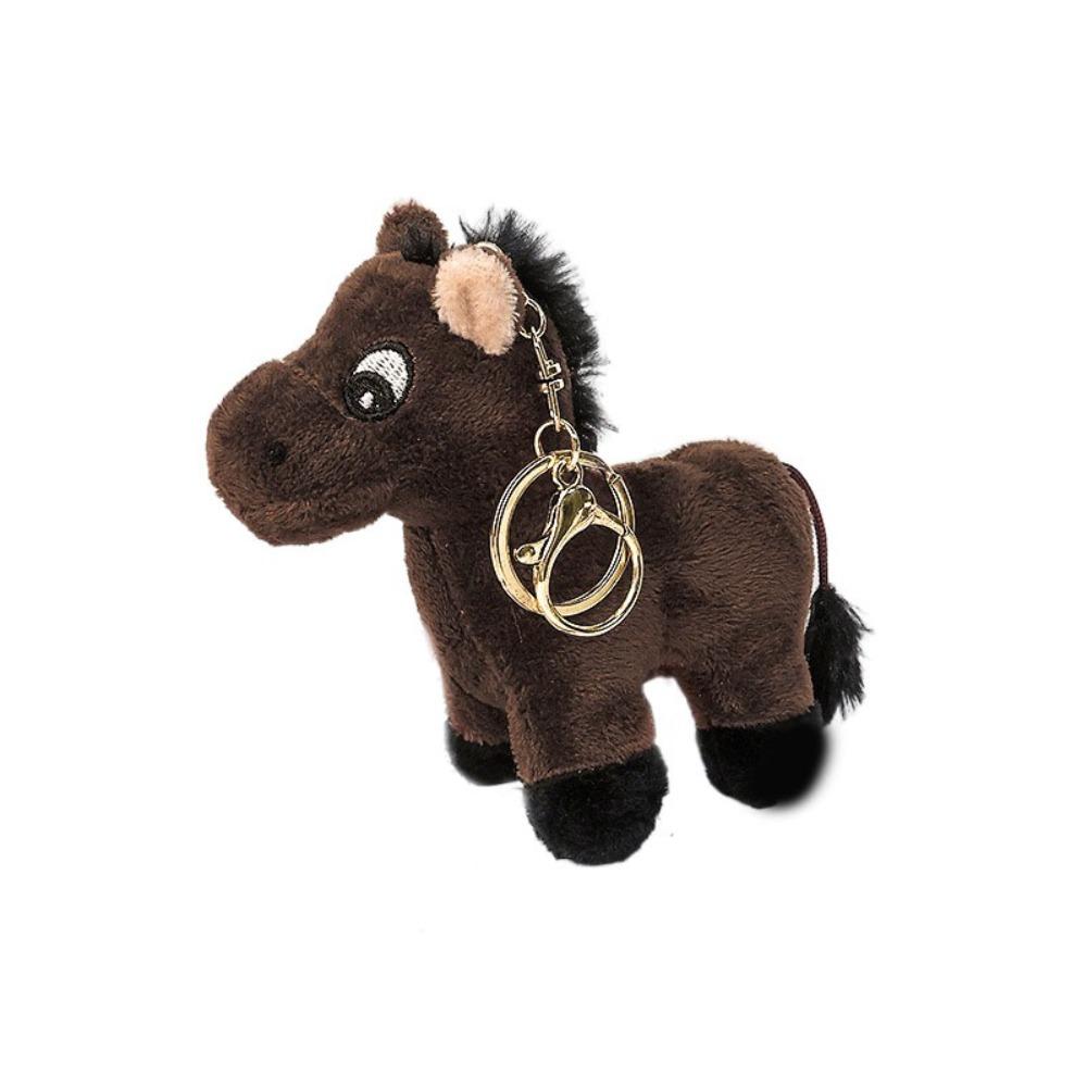 Hanging Decoration Plush Horse Keychain Stuffed Animal Little Horse Keychain Bag Pendant