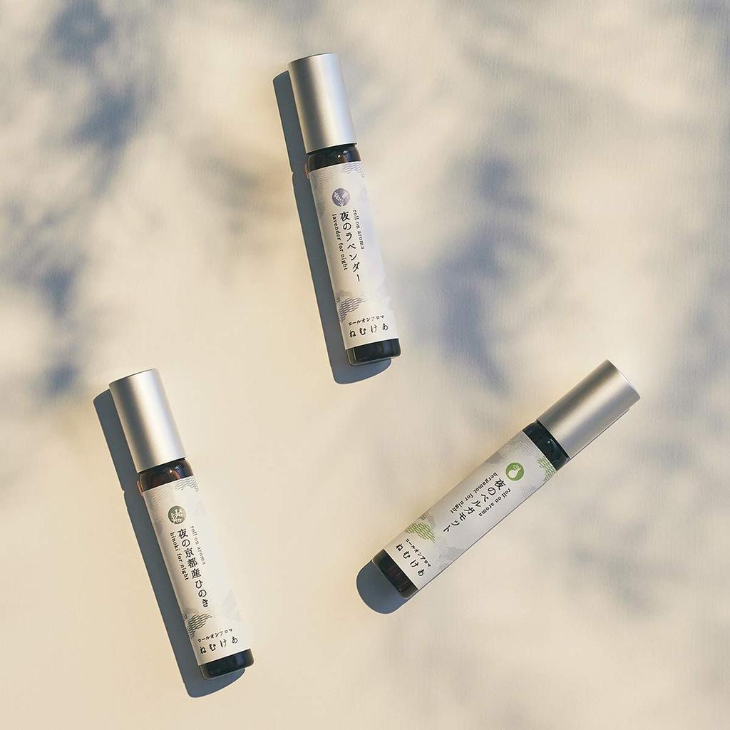 Ichida Shoten Aroma Nemukea Night Лаванда 7 мл Натуральный аромат для расслабления ингредиенты Роллер 100% растительного происхождения