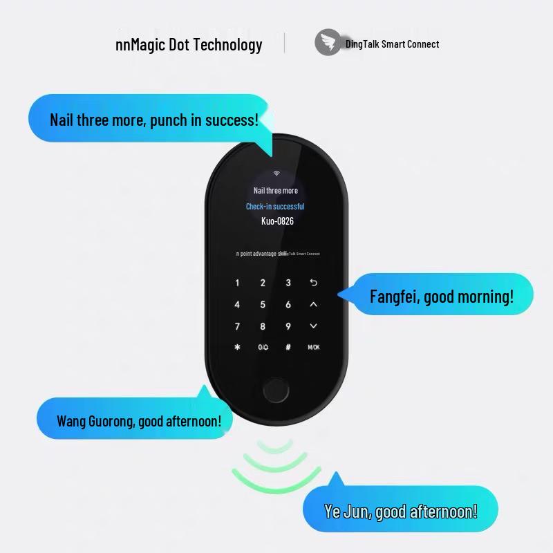 Modian X2 DingTalk Умный аппарат для учета рабочего времени по отпечаткам пальцев и контроля доступа CN вилка (адаптер в комплекте)
