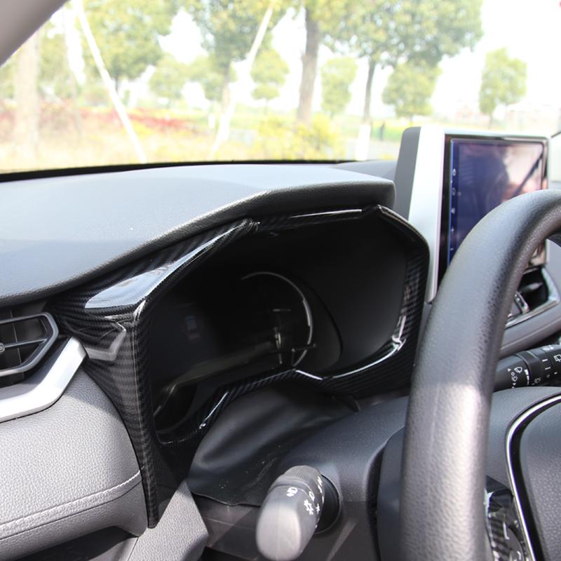 ABS углеродное волокно Декоративная рамка приборной панели Отделка Рамка панели приборов Отделка Крышка для Toyota