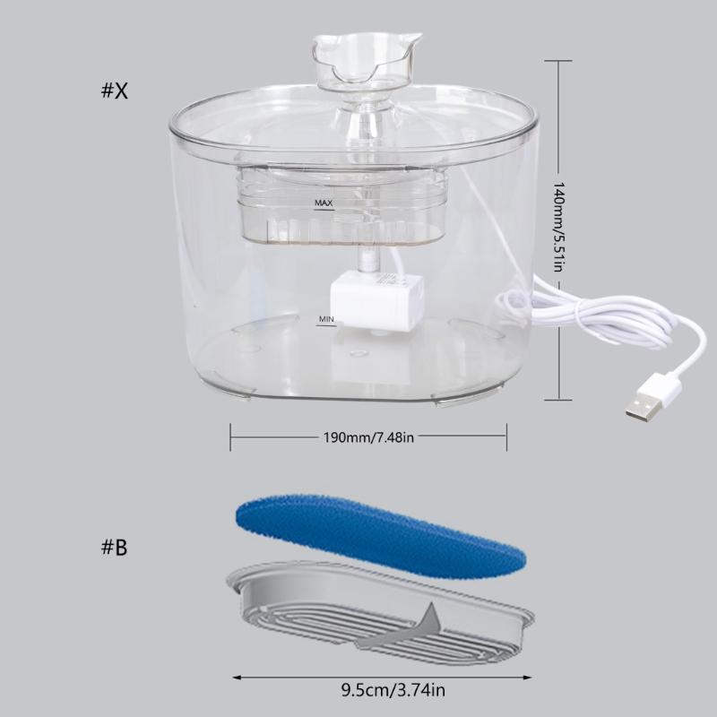 Автоматическая поилка для кошек, миска для кормления кошек, миска для питья для домашних животных, большая емкость, диспенсер для питьевой воды для домашних животных для использования в помещении