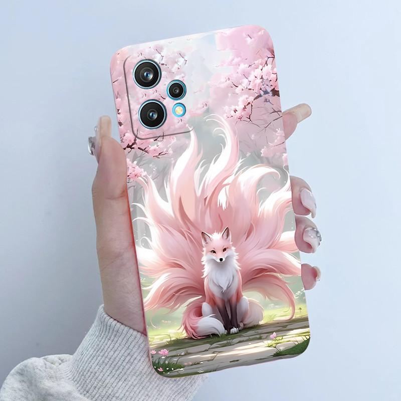 Чехол для телефона Realme 9 Pro Plus RMX3392 RMX3393 Дизайн 'Цветочная Девочка' Мягкий Силикон ТПУ Задняя Панель Для Realme9 4G RMX3521 Чехлы