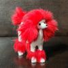 Pink Poodle Figure Simulation Dog Plush Toys Gift Crafts Home Decoration Living Room Decoration