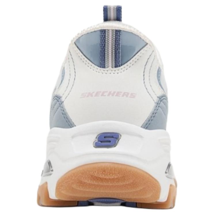 Skechers D'Lites Женские Бело-Синие Низкие Папины Кроссовки 150726-LTBL