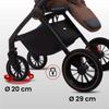 Babylux Castor 2in1 Stroller, Gondola, Lightweight, Foldable Set