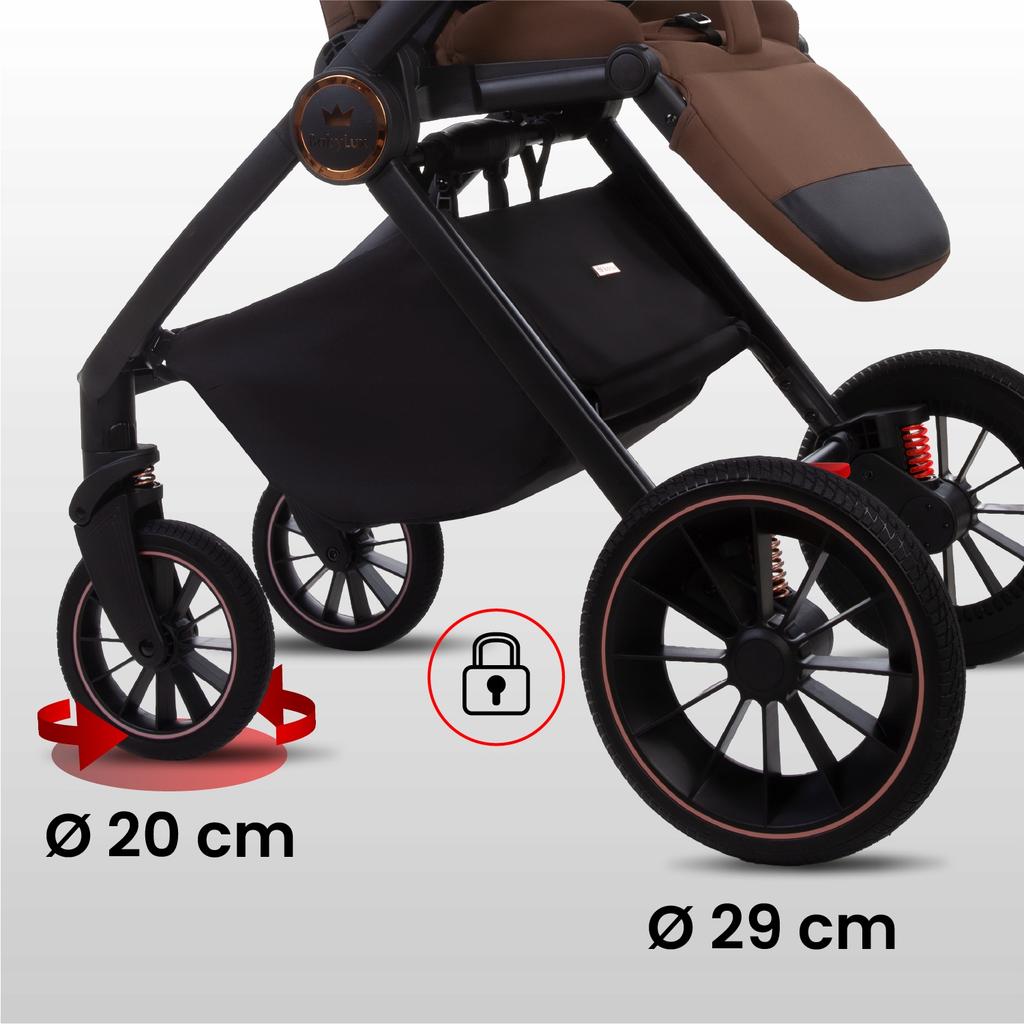 Babylux Castor 2in1 Stroller, Gondola, Lightweight, Foldable Set